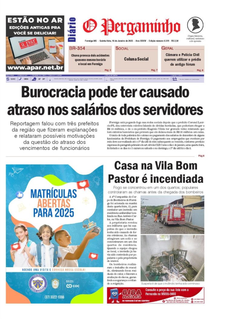 O Pergaminho 16/01/2025