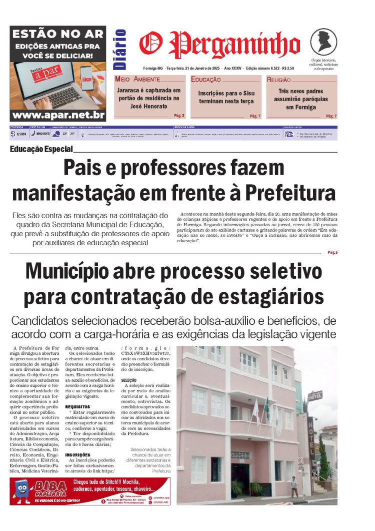 O Pergaminho 21/01/2025