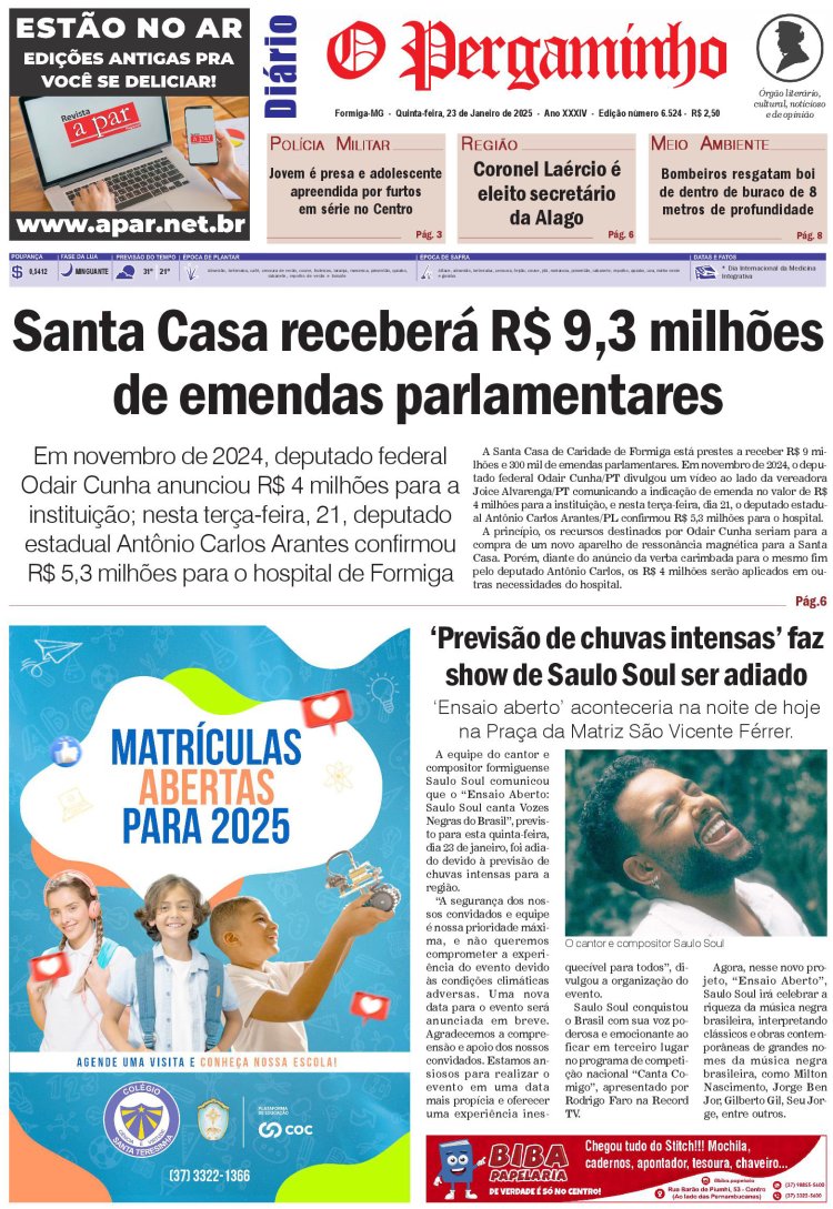O Pergaminho 23/01/2025