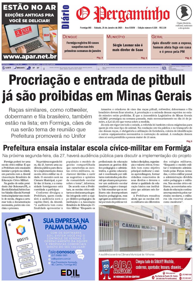 O Pergaminho 25/01/2025