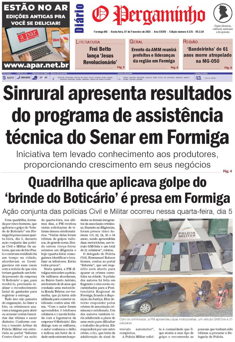 O Pergaminho 07/02/2025