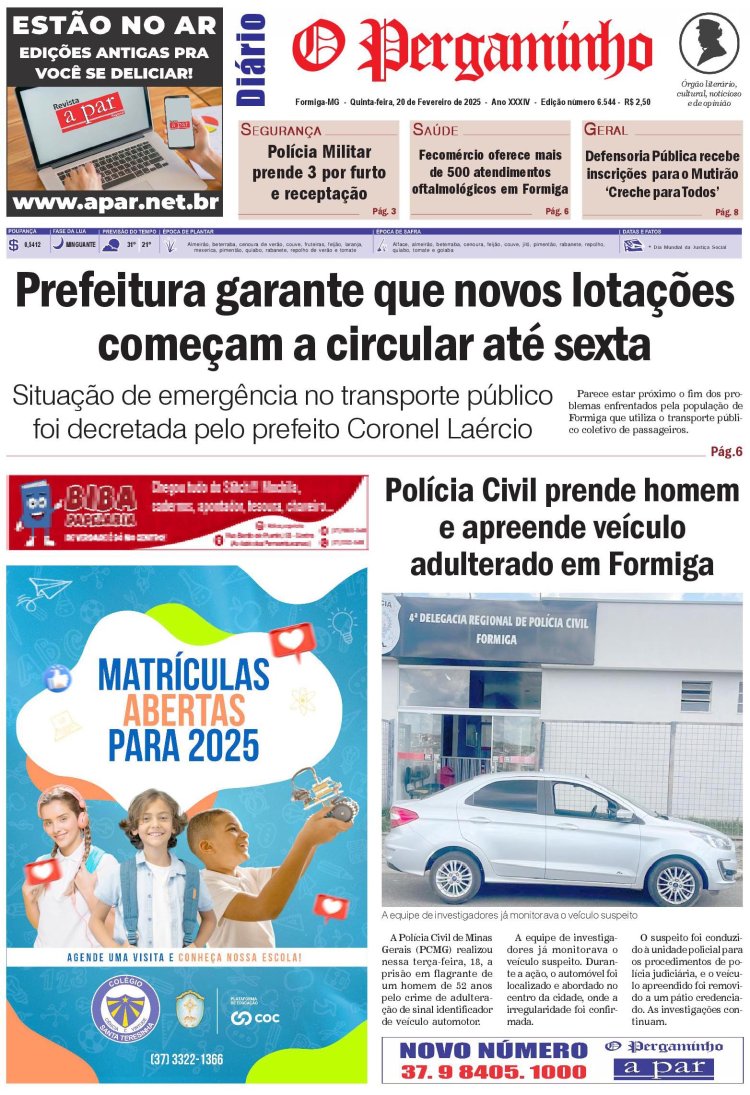 O Pergaminho 20/02/2025