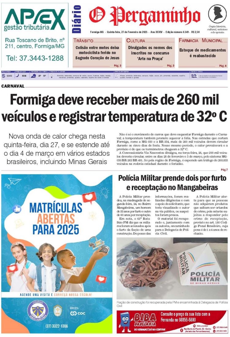 O Pergaminho 27/02/2025