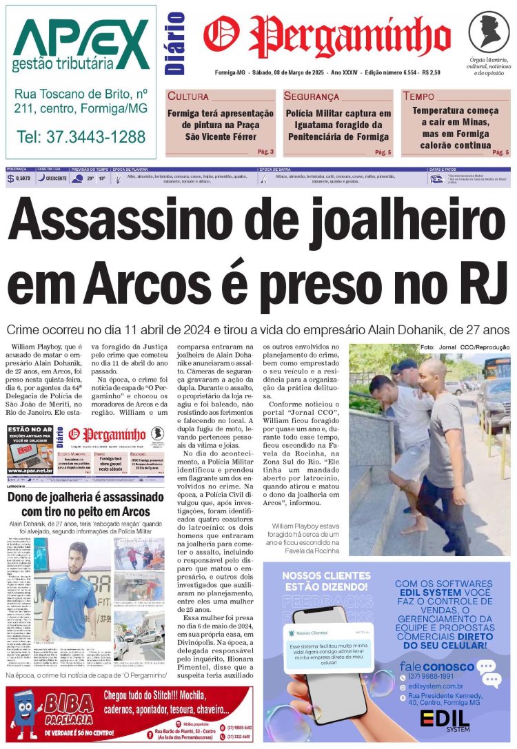 O Pergaminho 08/03/2025