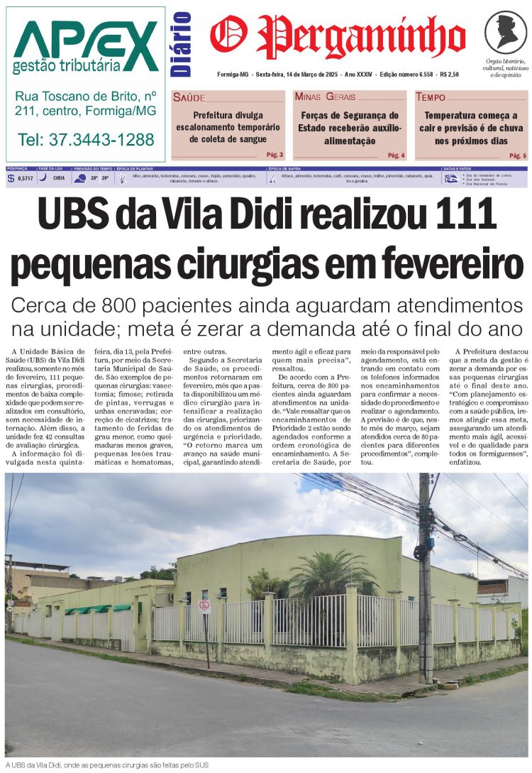 O Pergaminho 14/03/2025