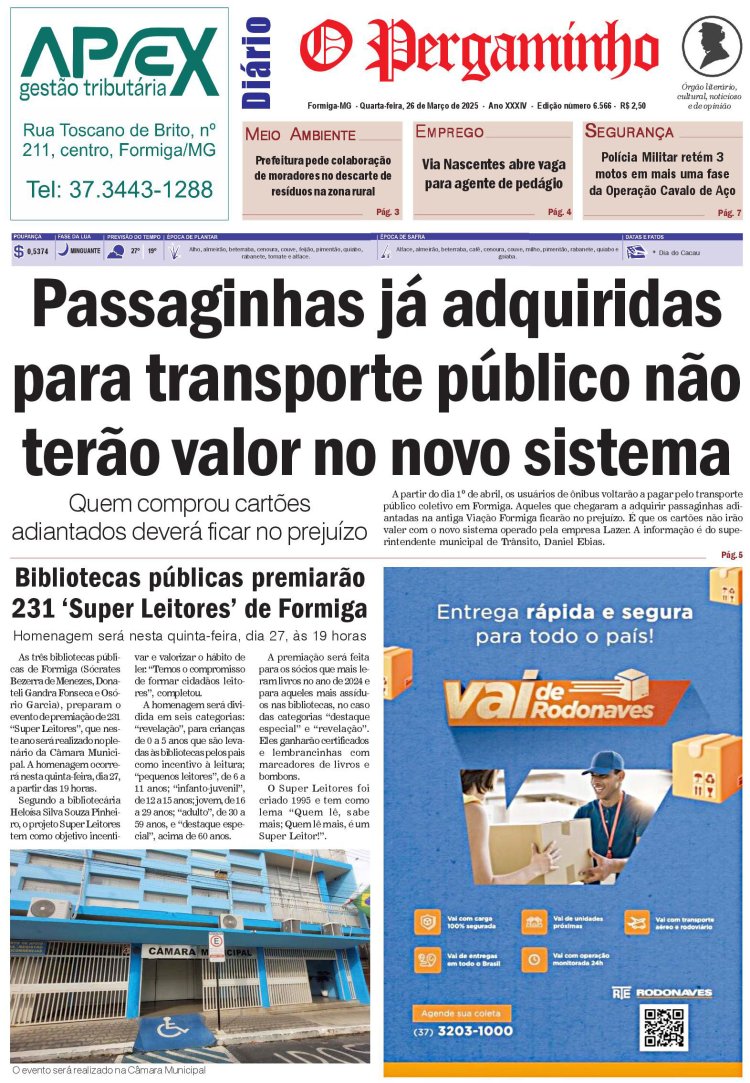 O Pergaminho 26/03/2025