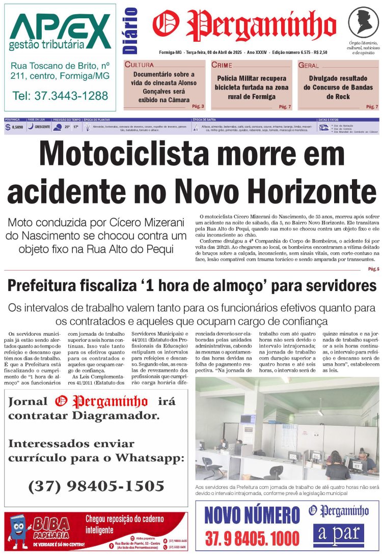 O Pergaminho 08/04/2025