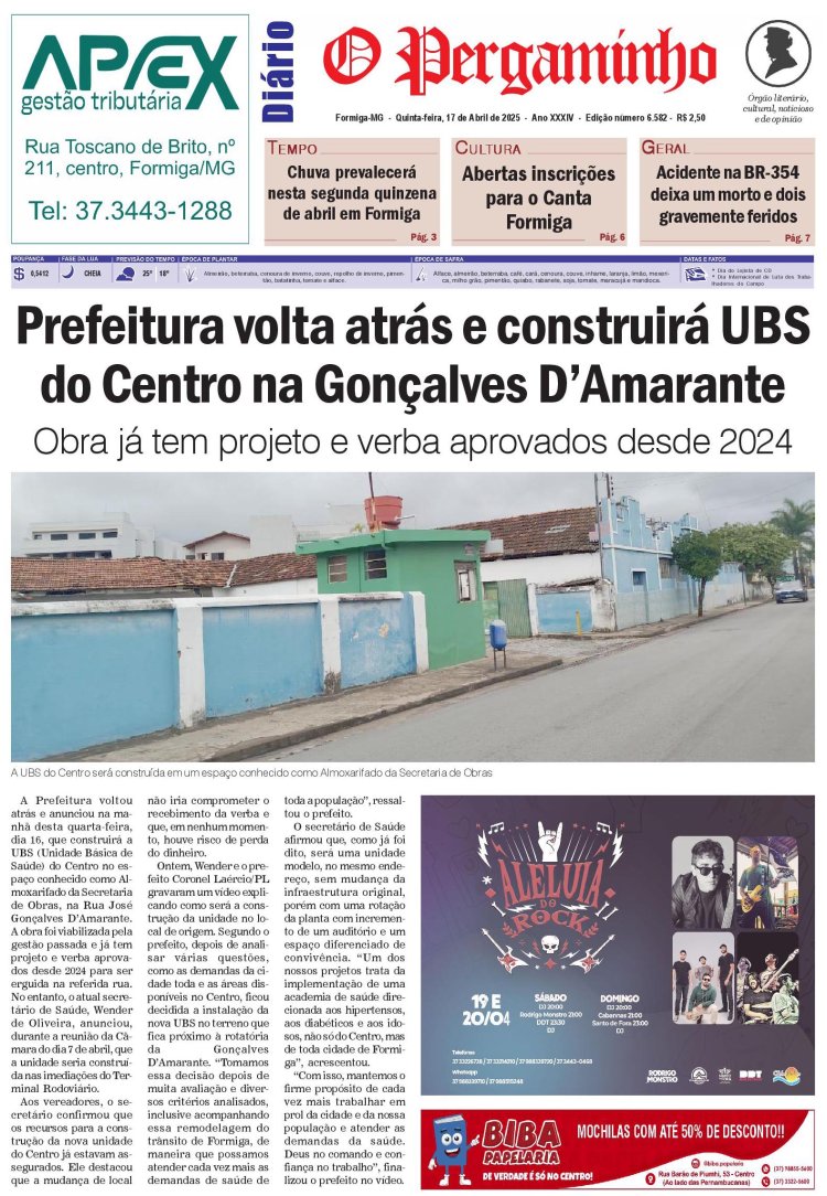 O Pergaminho 17/04/2025