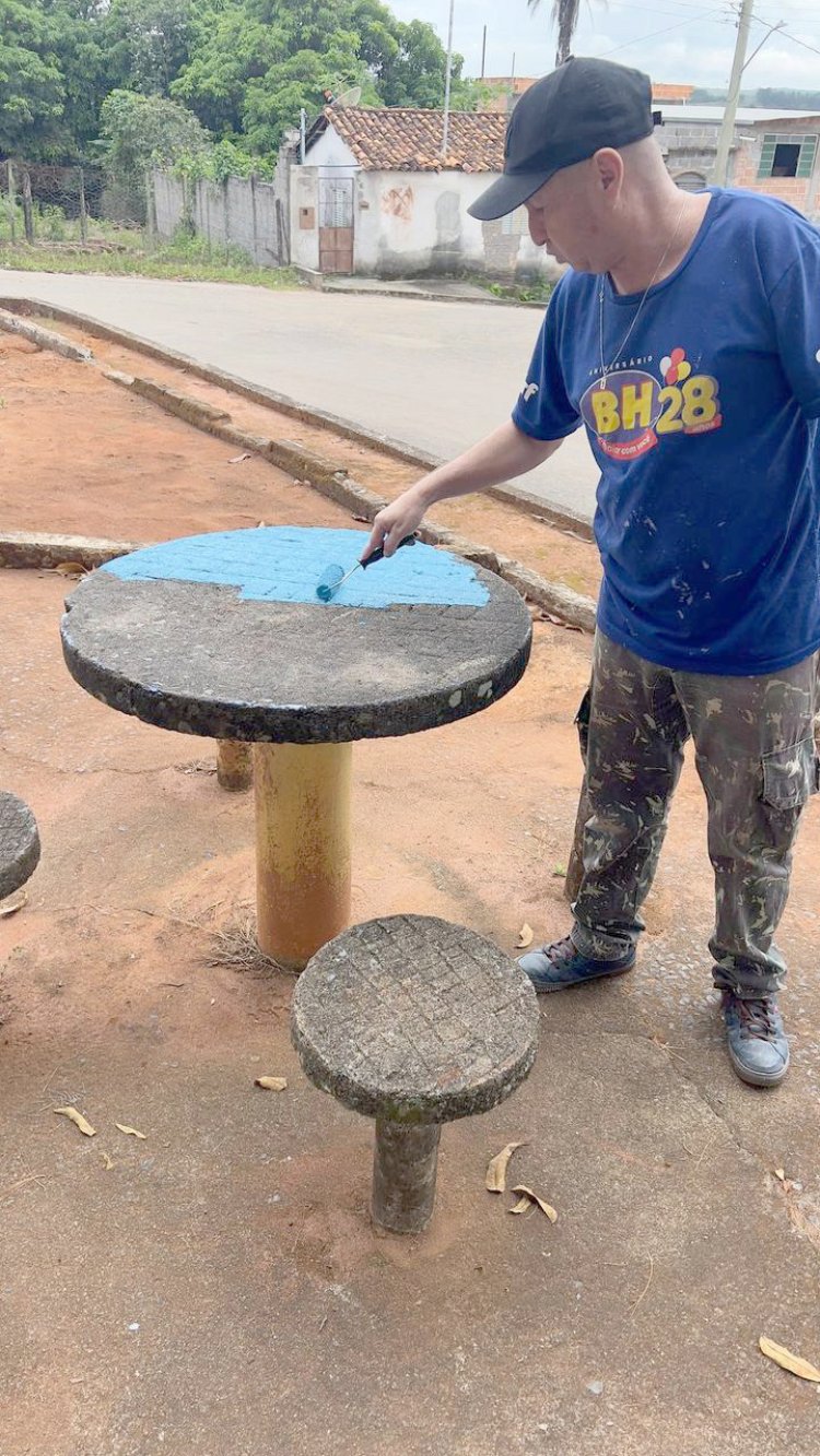 Praça de Albertos passa por revitalização para Festival Gastronômico