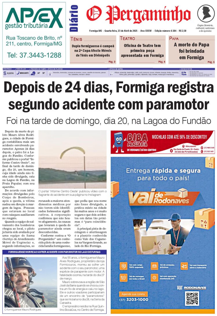 O Pergaminho 23/04/2025
