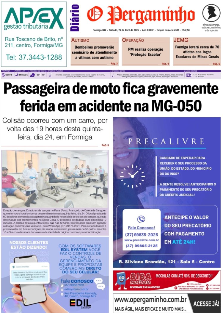 O Pergaminho 26/04/2025