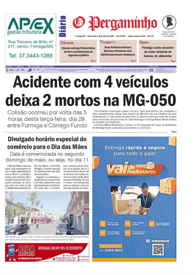O Pergaminho 30/04/2025