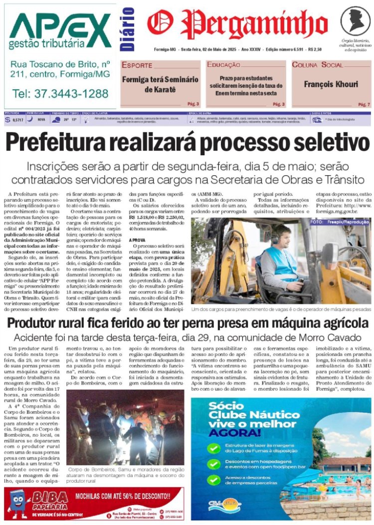 O Pergaminho 02/05/2025