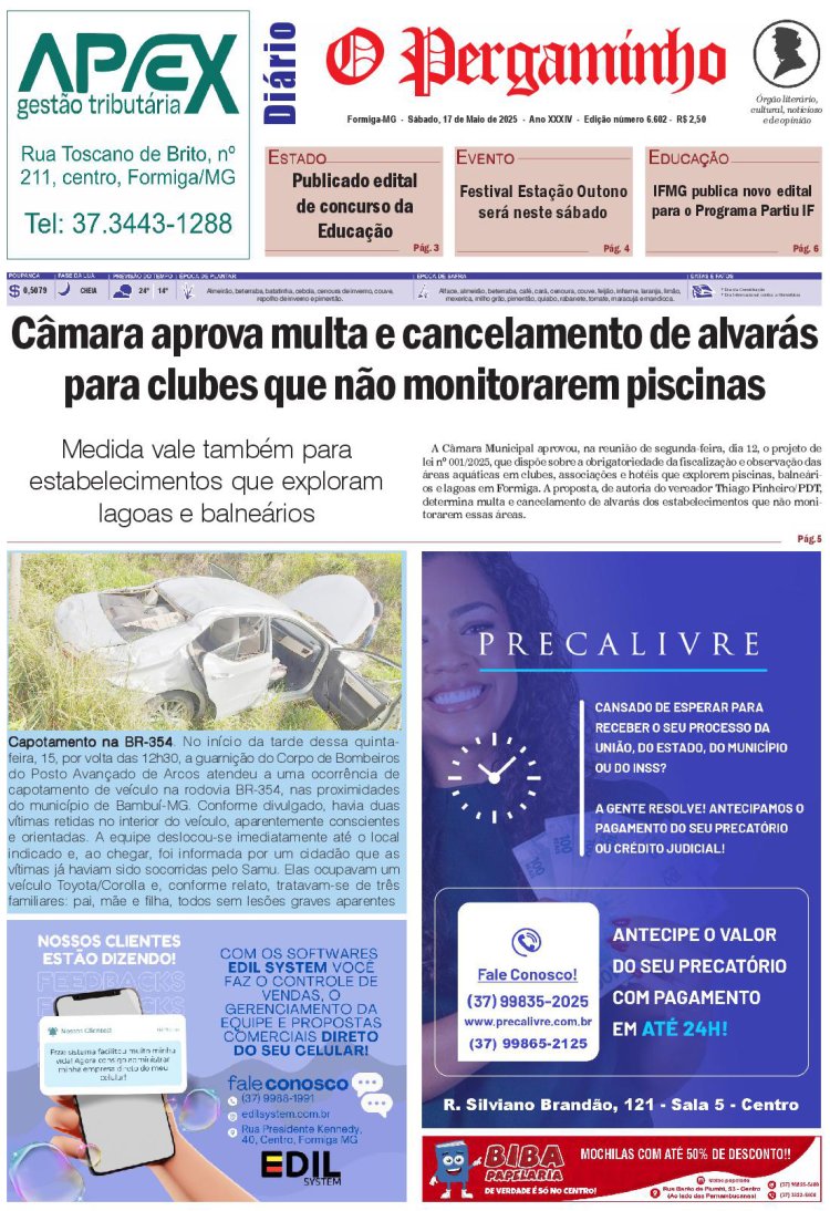 O Pergaminho 17/05/2025