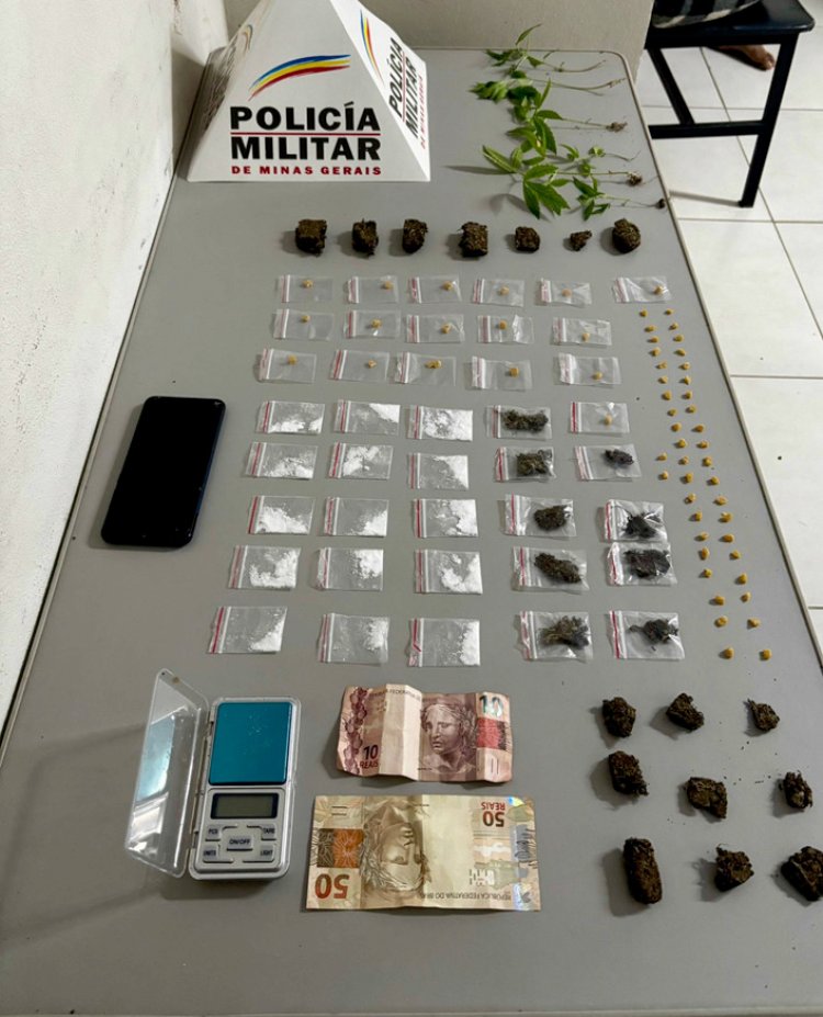Polícia Militar: Operação desarticula ponto de tráfico, prende 2 e apreende 1 menor em Formiga